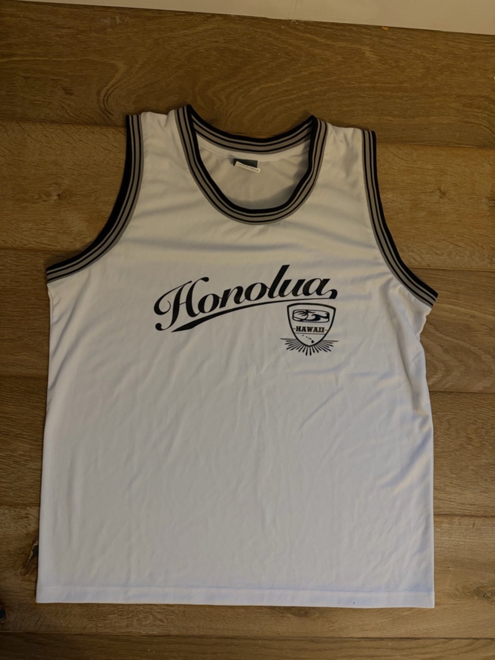 Honolua Hawaii White Basketball Jersey Tank